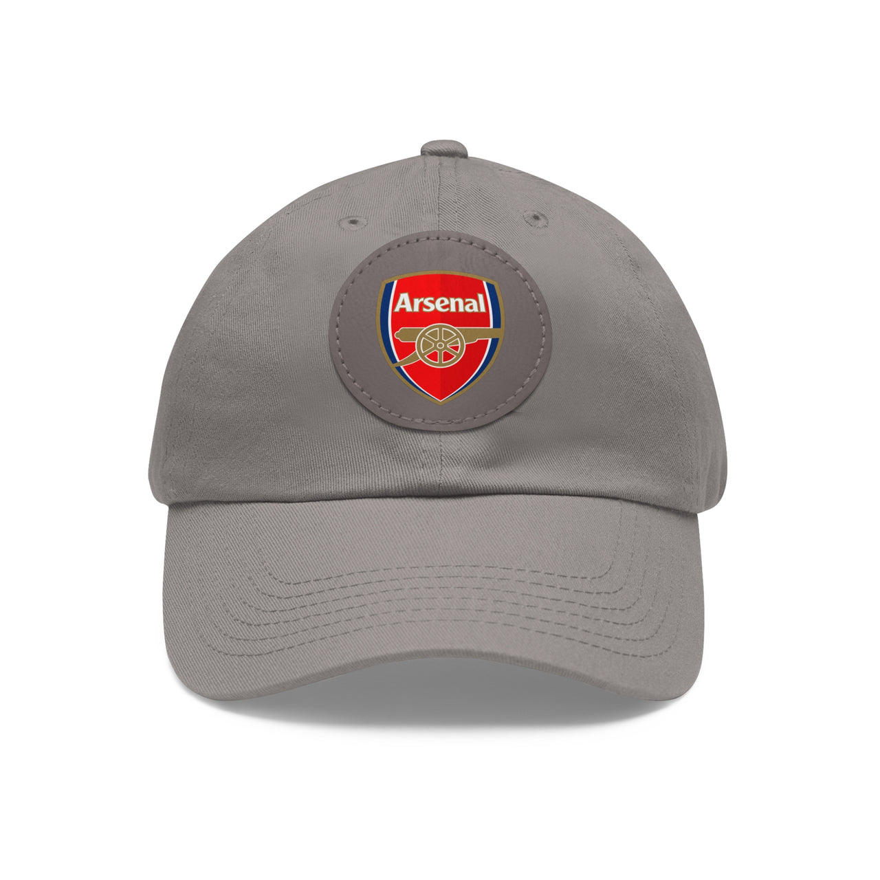Arsenal Dad Hat with Leather Patch (Round)