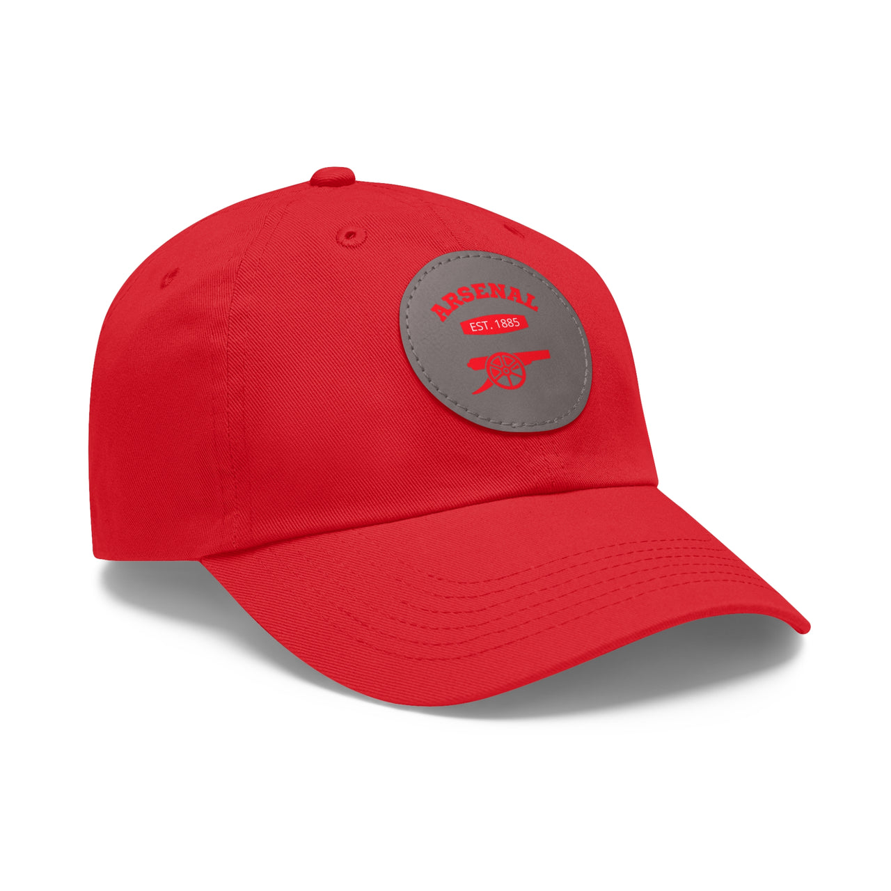 Arsenal Gunners Dad Hat with Leather Patch (Round)
