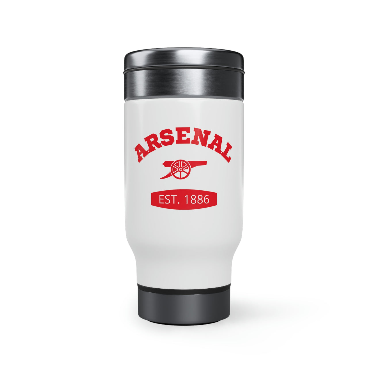Arsenal Stainless Steel Travel Mug with Handle, 14oz