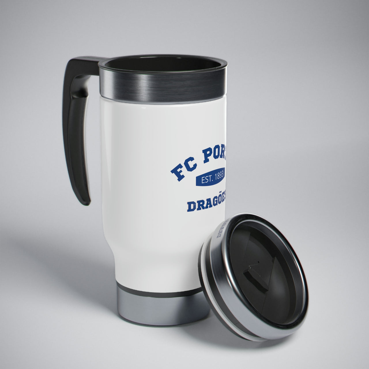 Porto Stainless Steel Travel Mug with Handle, 14oz
