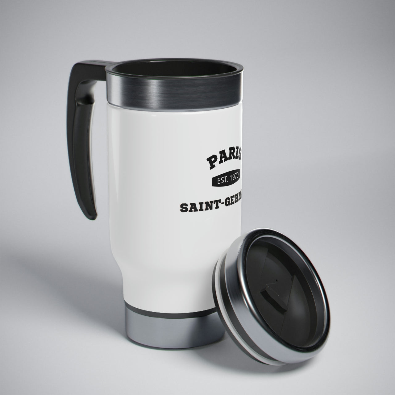 PSG Stainless Steel Travel Mug with Handle, 14oz