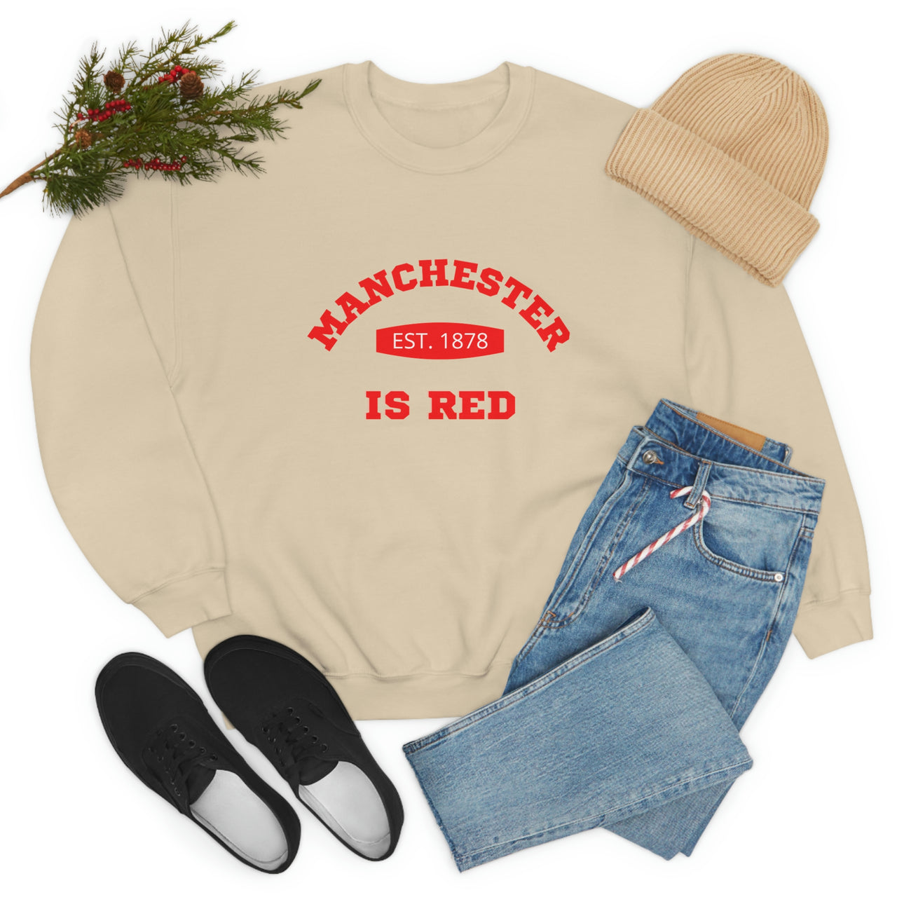 Manchester United Unisex  Crewneck Sweatshirt