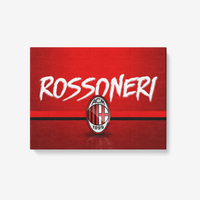 Thumbnail for Ac Milan Rossoneri 1 Piece Canvas Wall Art for Living Room - Framed Ready to Hang 24