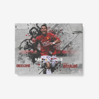 Thumbnail for Cristiano Ronaldo Manchester United 1 Piece Canvas Wall Art for Living Room - Framed Ready to Hang 24