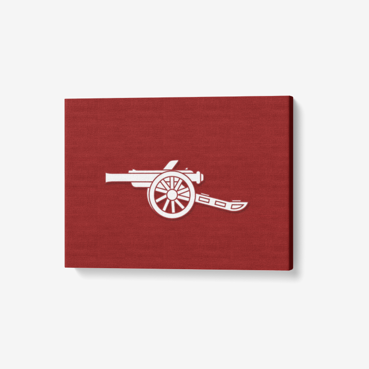 Arsenal Gunner 1 Piece Canvas Wall Art for Living Room - Framed Ready to Hang 24"x18"