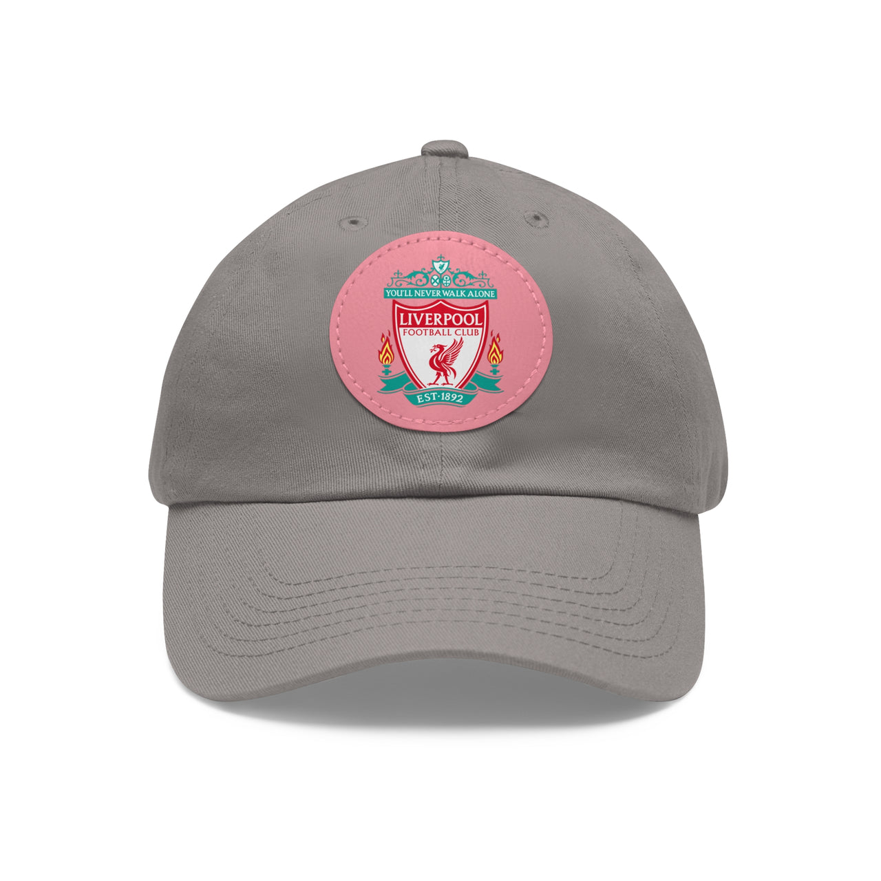 Liverpool Dad Hat with Leather Patch (Round)