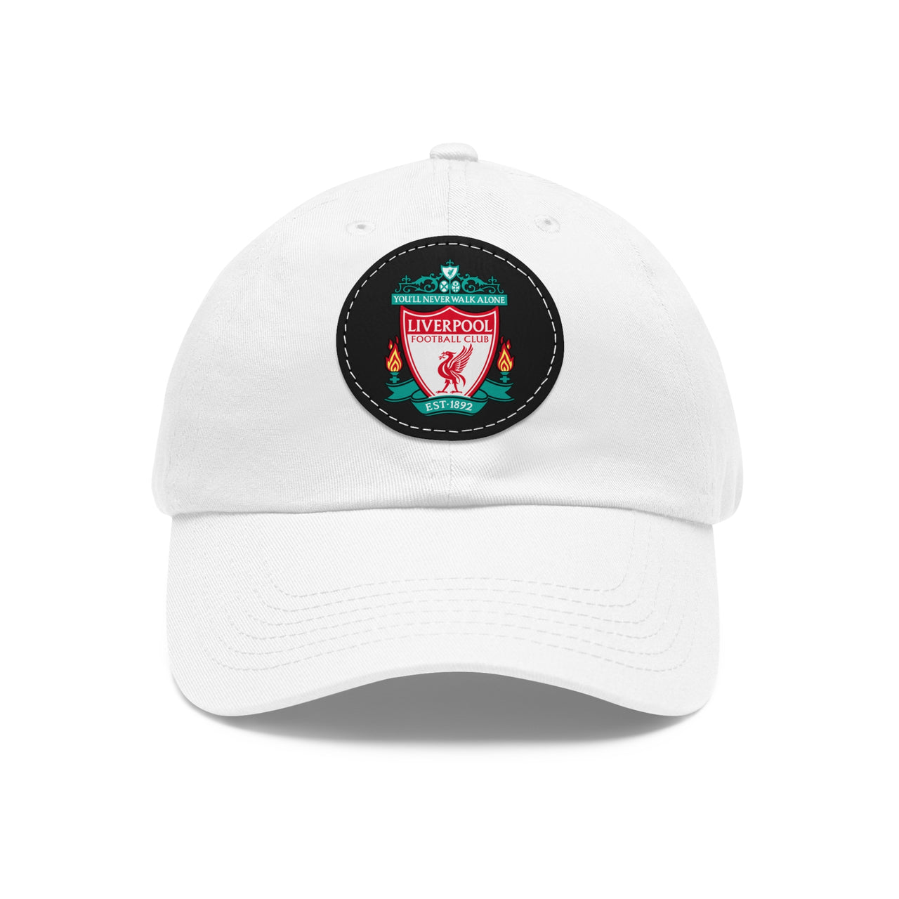 Liverpool Dad Hat with Leather Patch (Round)