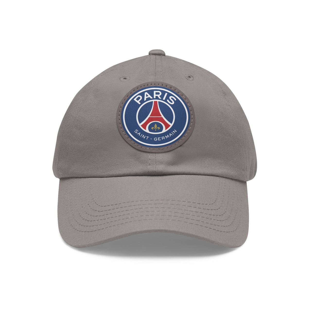 PSG Dad Hat with Leather Patch (Round)