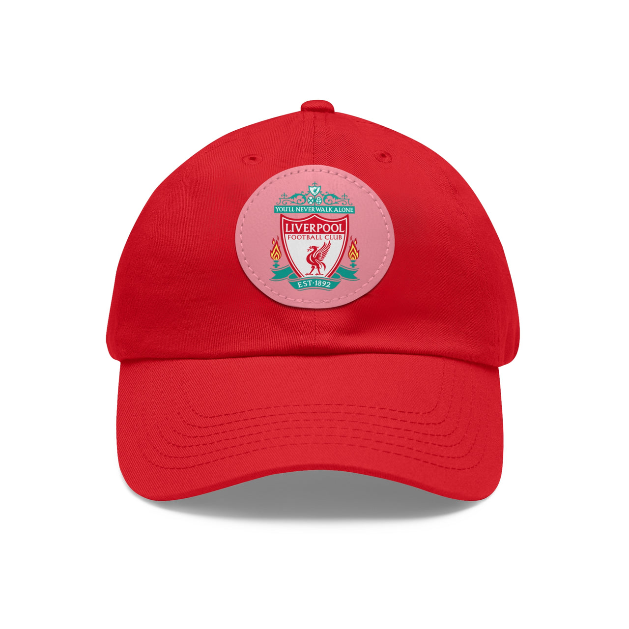Liverpool Dad Hat with Leather Patch (Round)