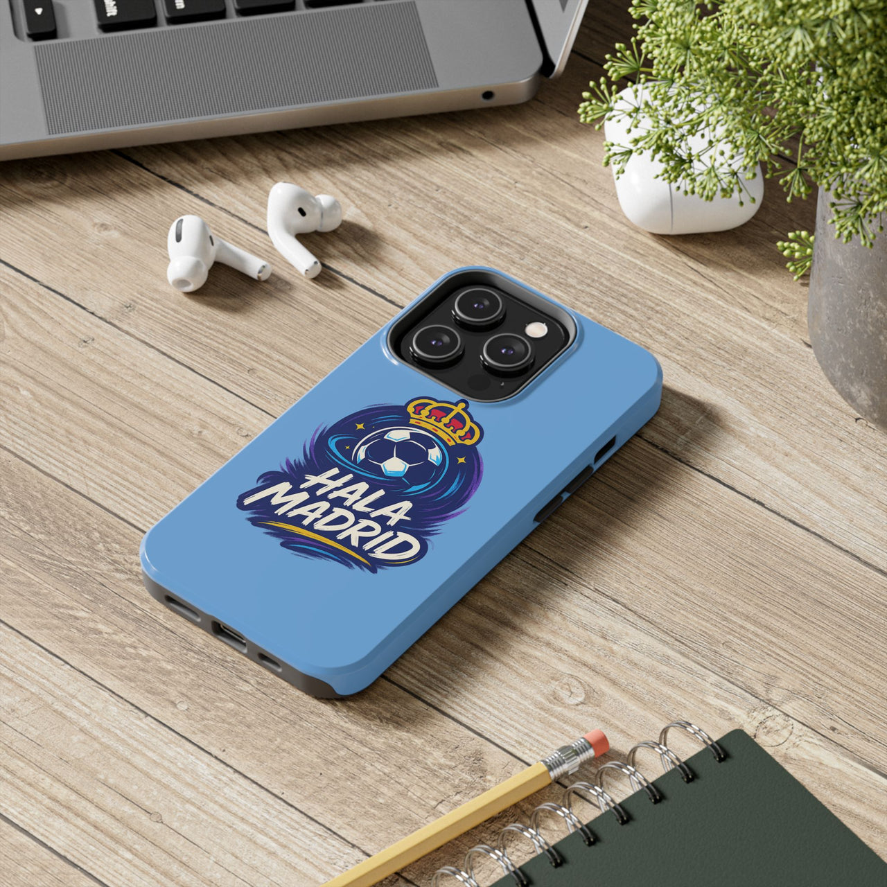 Real Madrid 'Hala Madrid' Tough Phone Case — Durable Soccer Fan Protective Case