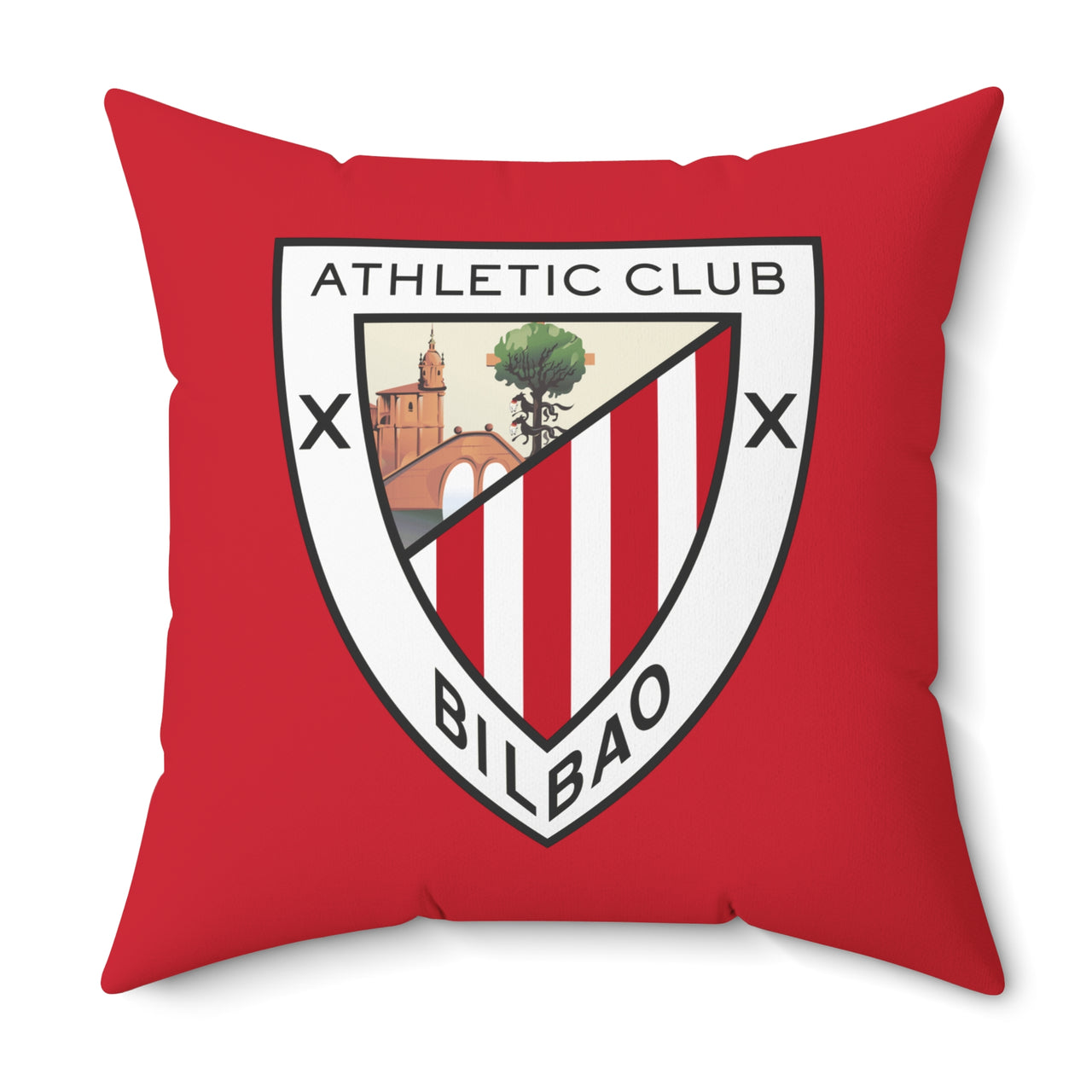 Athletic Bilbao Spun Polyester Square Pillow