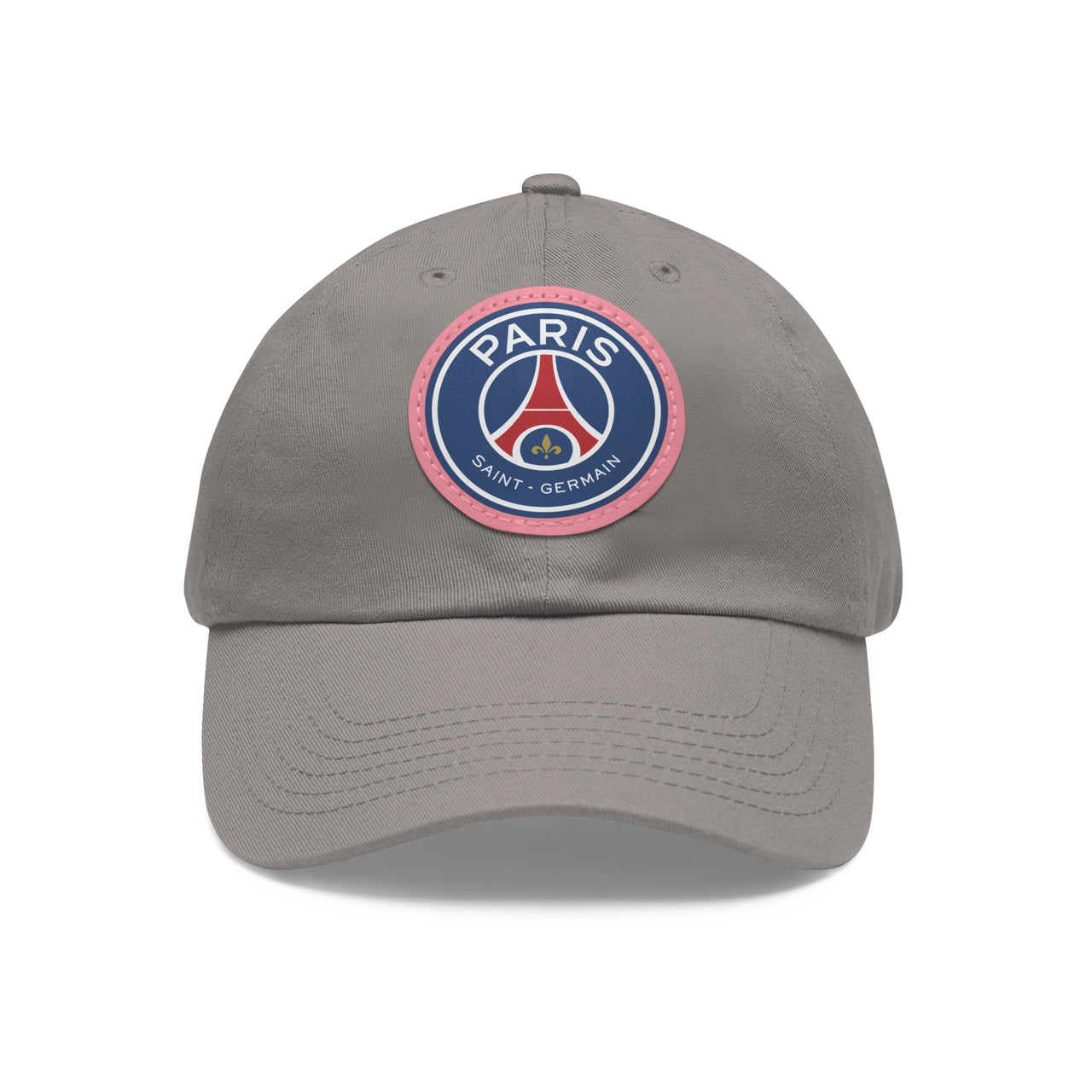 PSG Dad Hat with Leather Patch (Round)