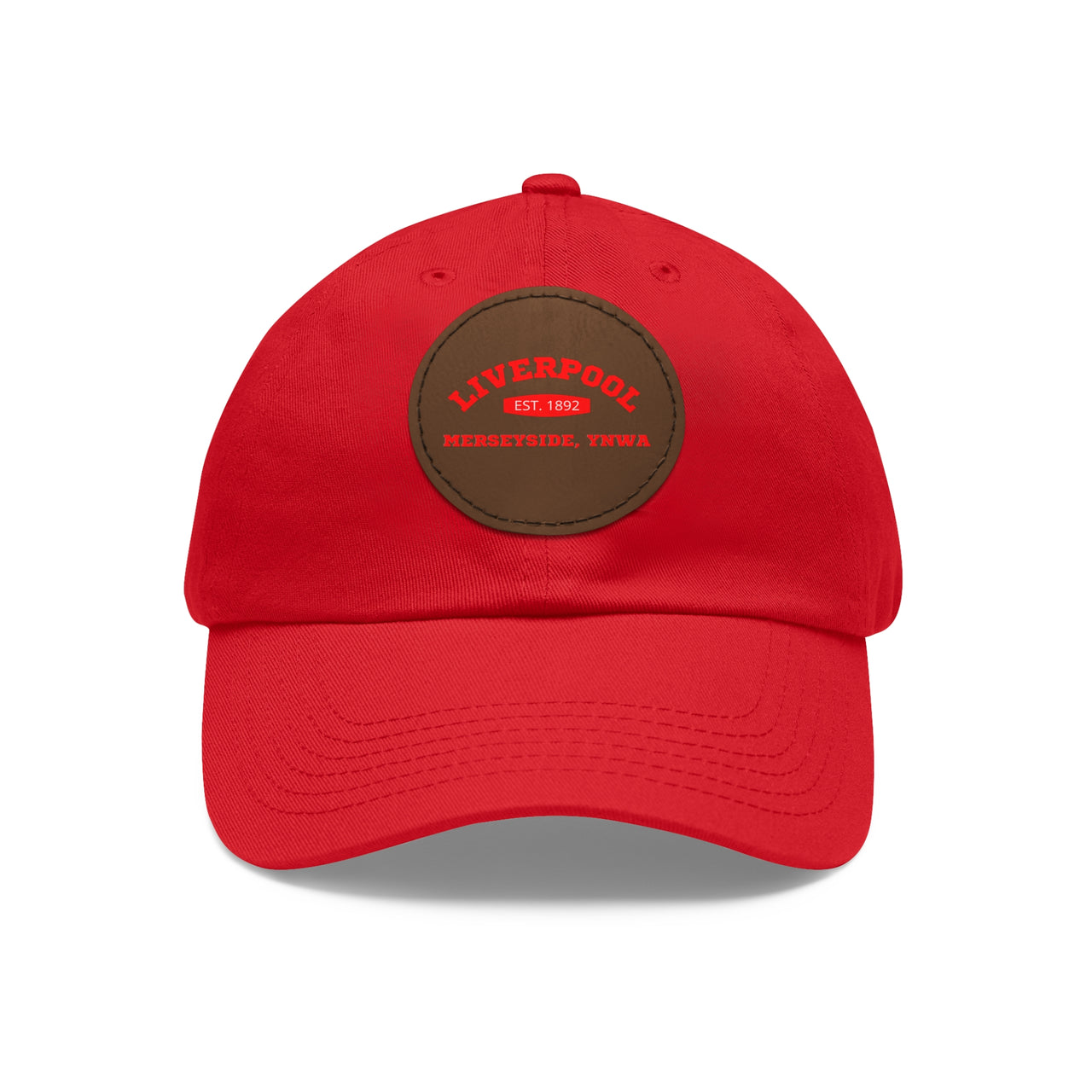 Liverpool YNWA Dad Hat with Leather Patch (Round)