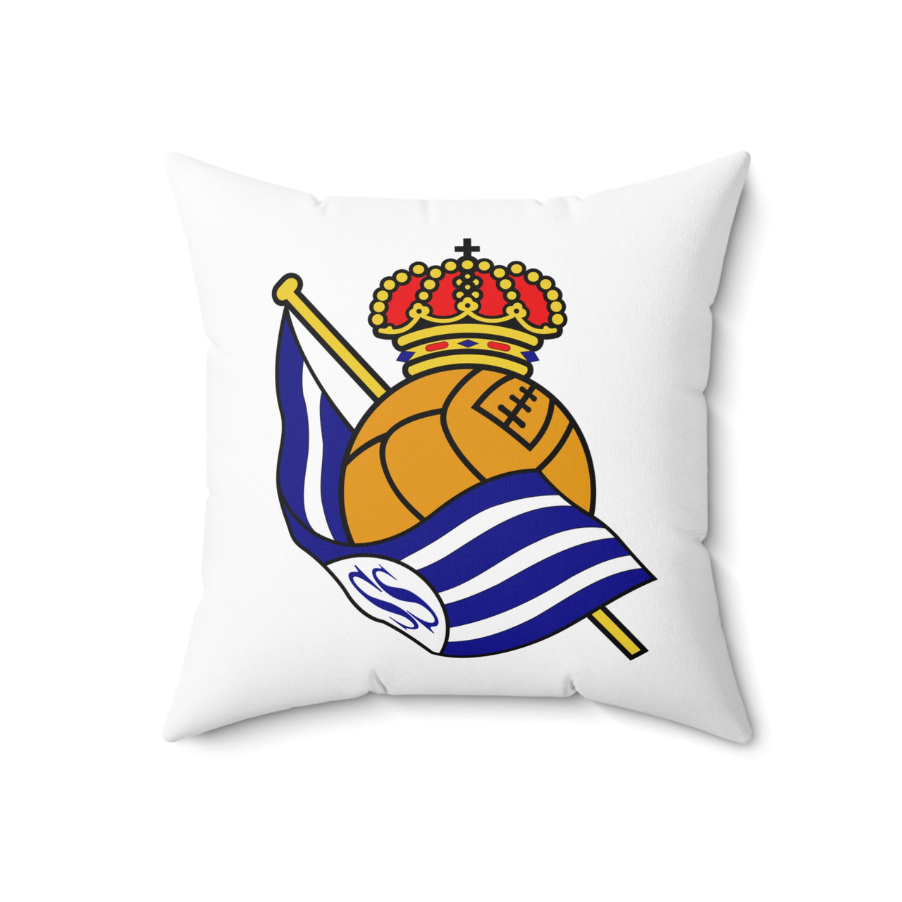 Real Sociedad Spun Polyester Square Pillow