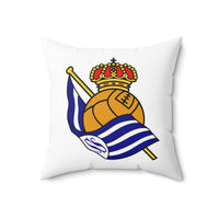 Thumbnail for Real Sociedad Spun Polyester Square Pillow