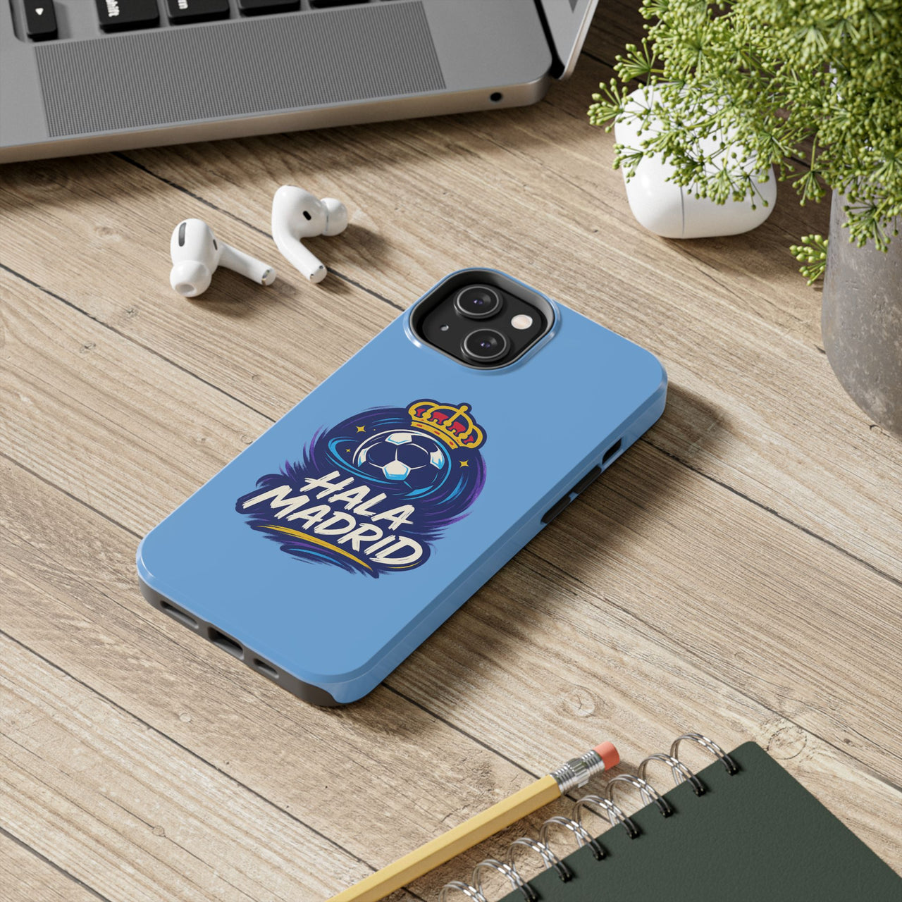 Real Madrid 'Hala Madrid' Tough Phone Case — Durable Soccer Fan Protective Case