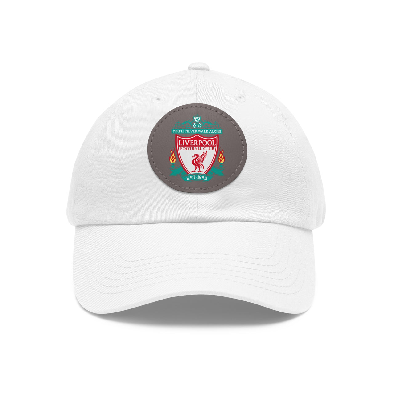 Liverpool Dad Hat with Leather Patch (Round)