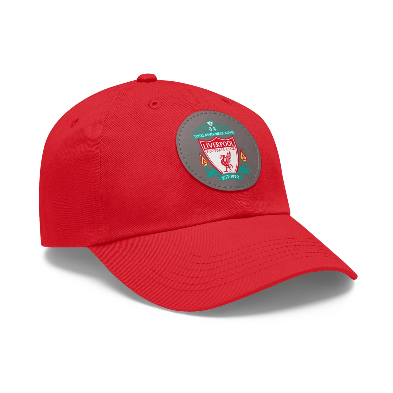 Liverpool Dad Hat with Leather Patch (Round)