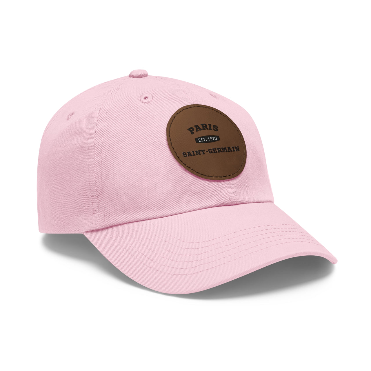 PSG Dad Hat with Leather Patch (Round)