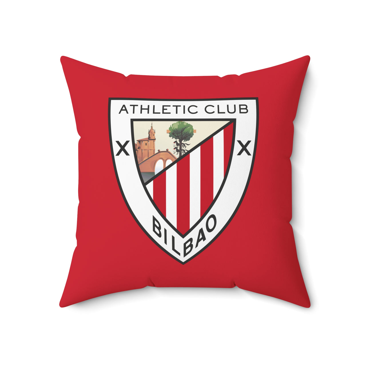 Athletic Bilbao Spun Polyester Square Pillow