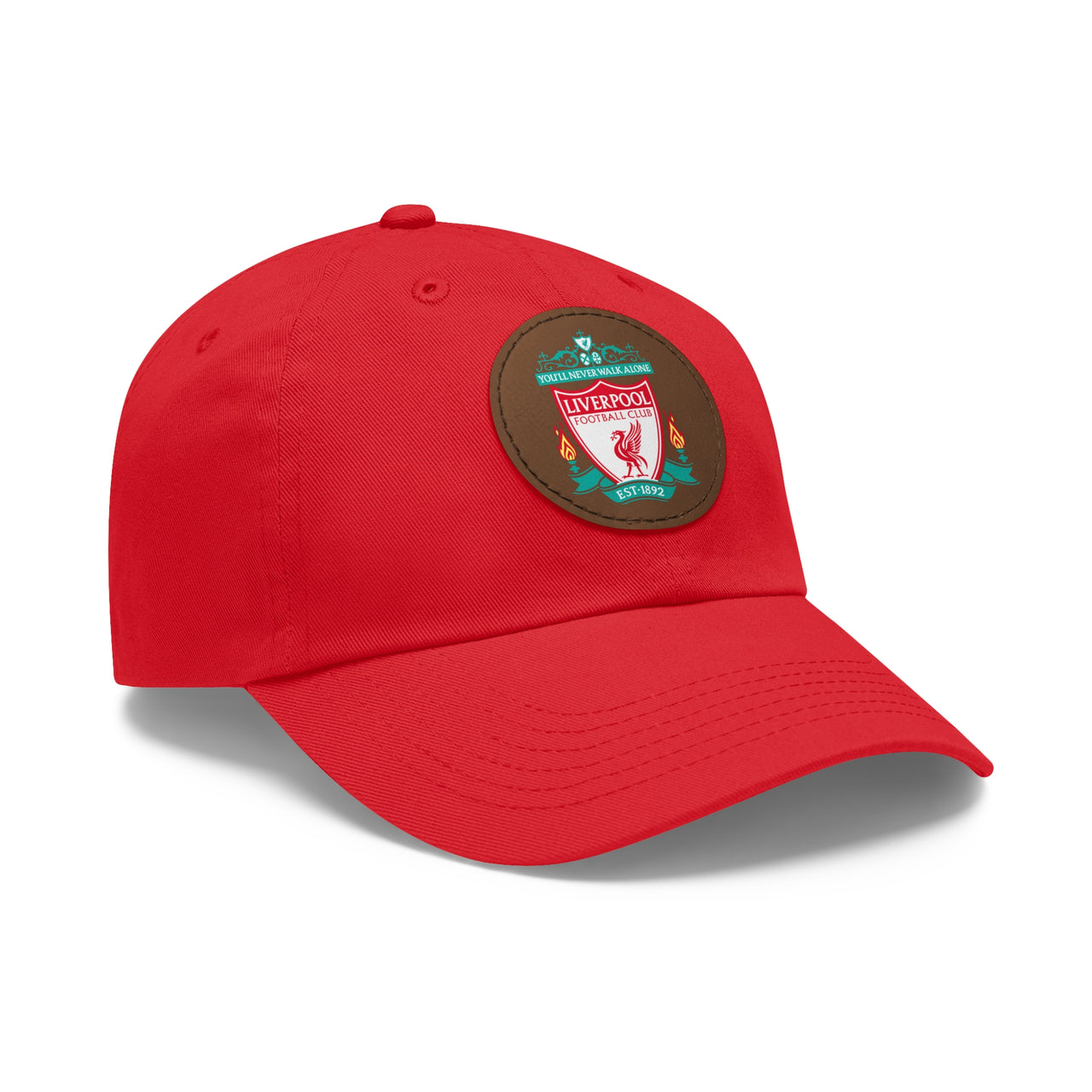 Liverpool Dad Hat with Leather Patch (Round)