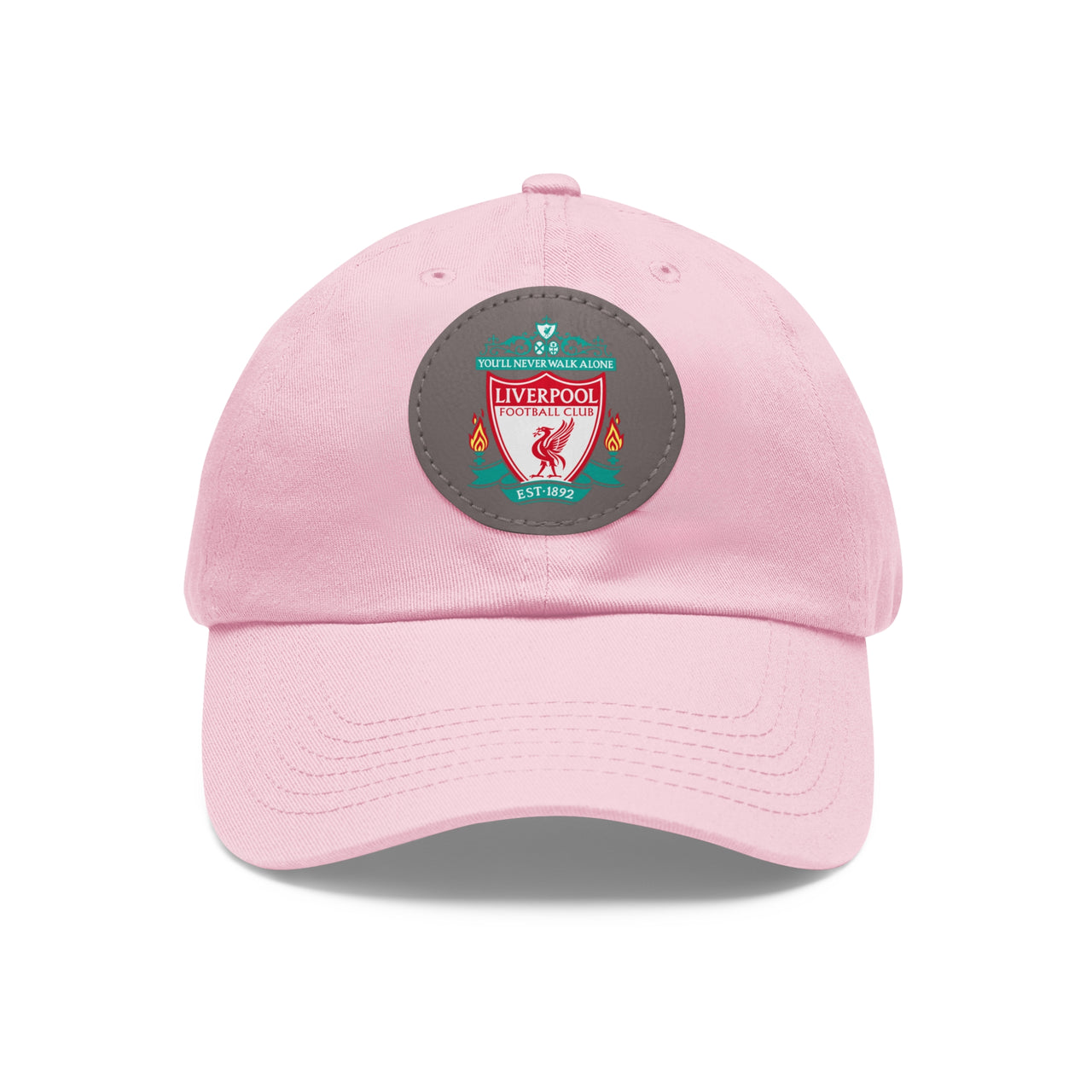 Liverpool Dad Hat with Leather Patch (Round)