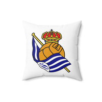 Thumbnail for Real Sociedad Spun Polyester Square Pillow