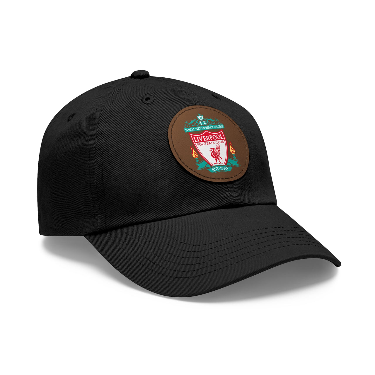 Liverpool Dad Hat with Leather Patch (Round)