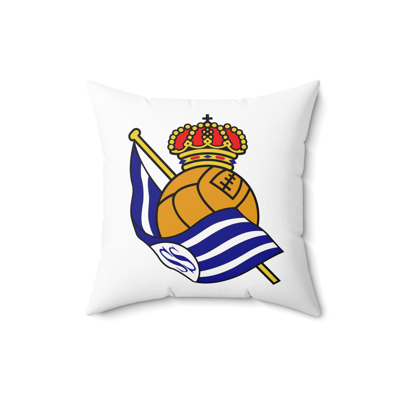 Real Sociedad Spun Polyester Square Pillow
