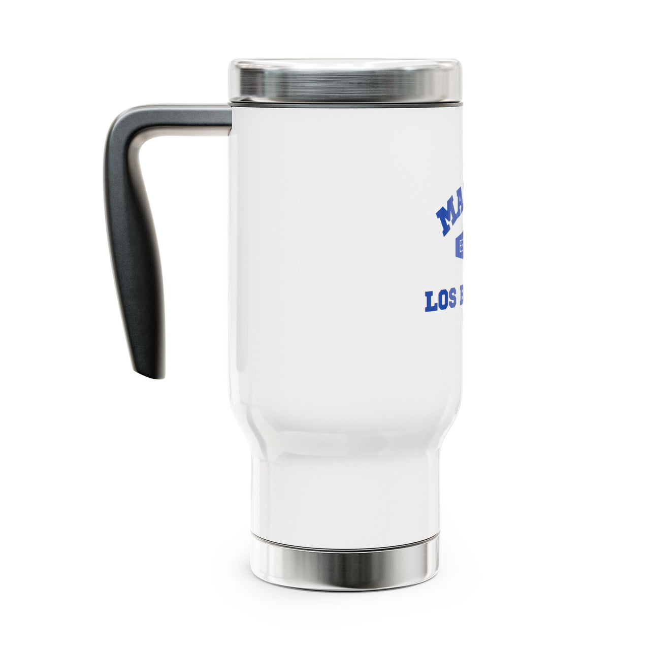 Real Madrid Stainless Steel Travel Mug with Handle, 14oz