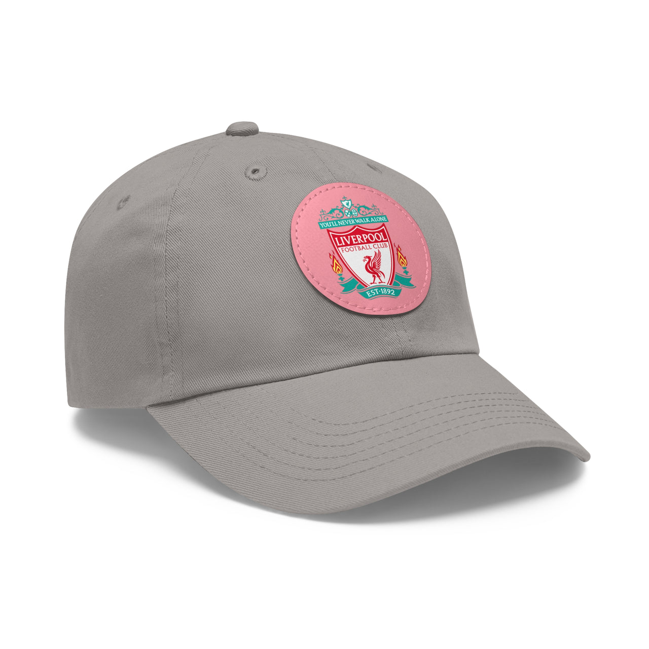 Liverpool Dad Hat with Leather Patch (Round)