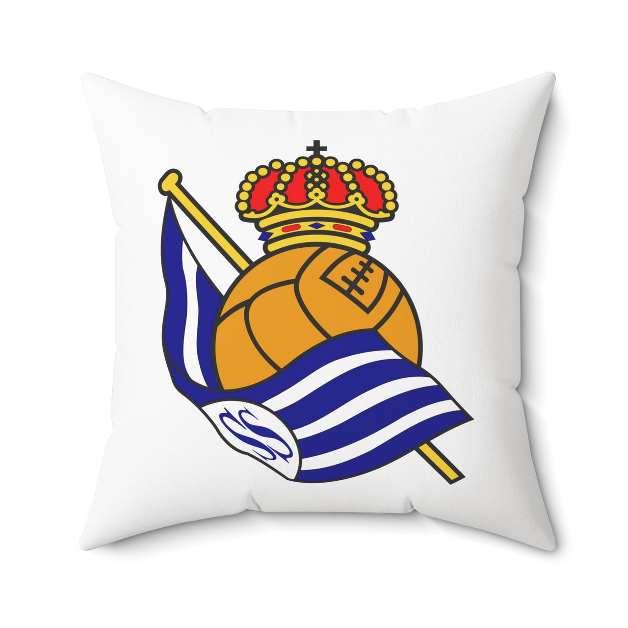 Real Sociedad Spun Polyester Square Pillow