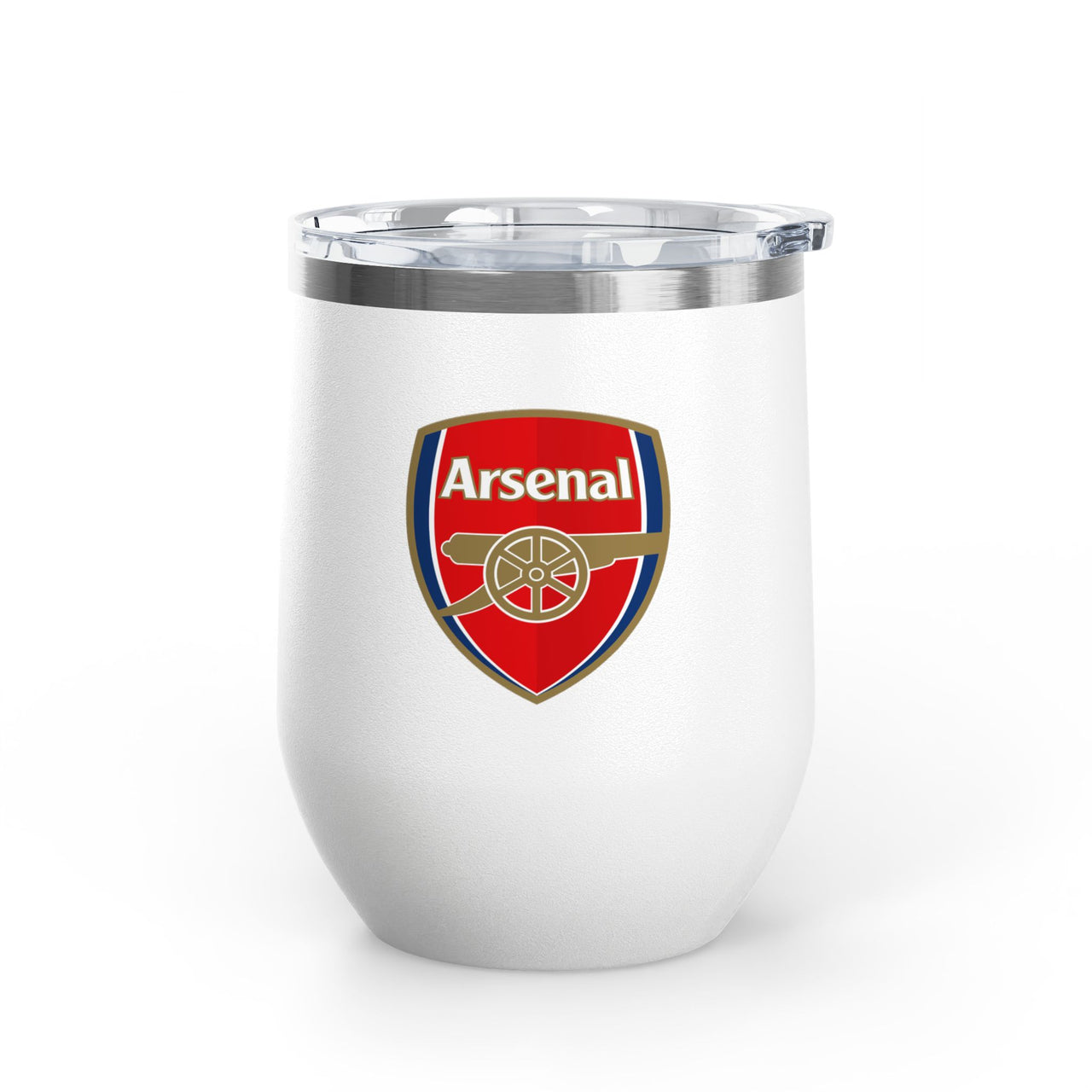 Arsenal Wine Tumbler - 12oz Insulated Drinkware for Fans