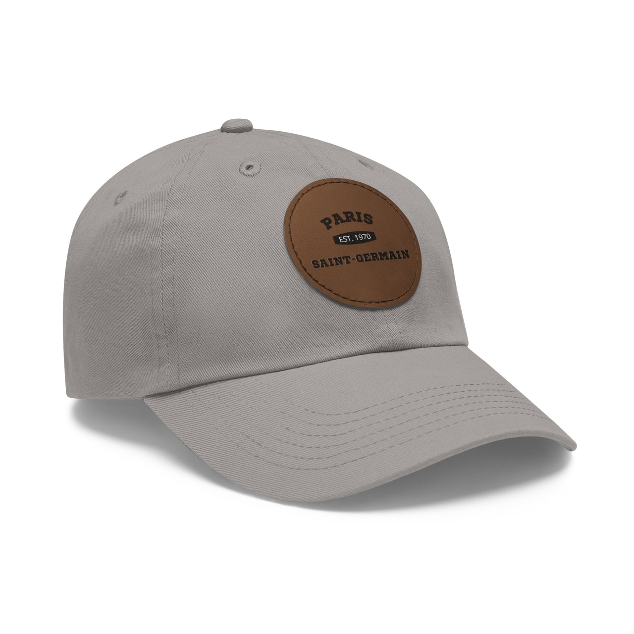 PSG Dad Hat with Leather Patch (Round)