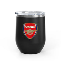 Thumbnail for Arsenal Wine Tumbler - 12oz Insulated Drinkware for Fans