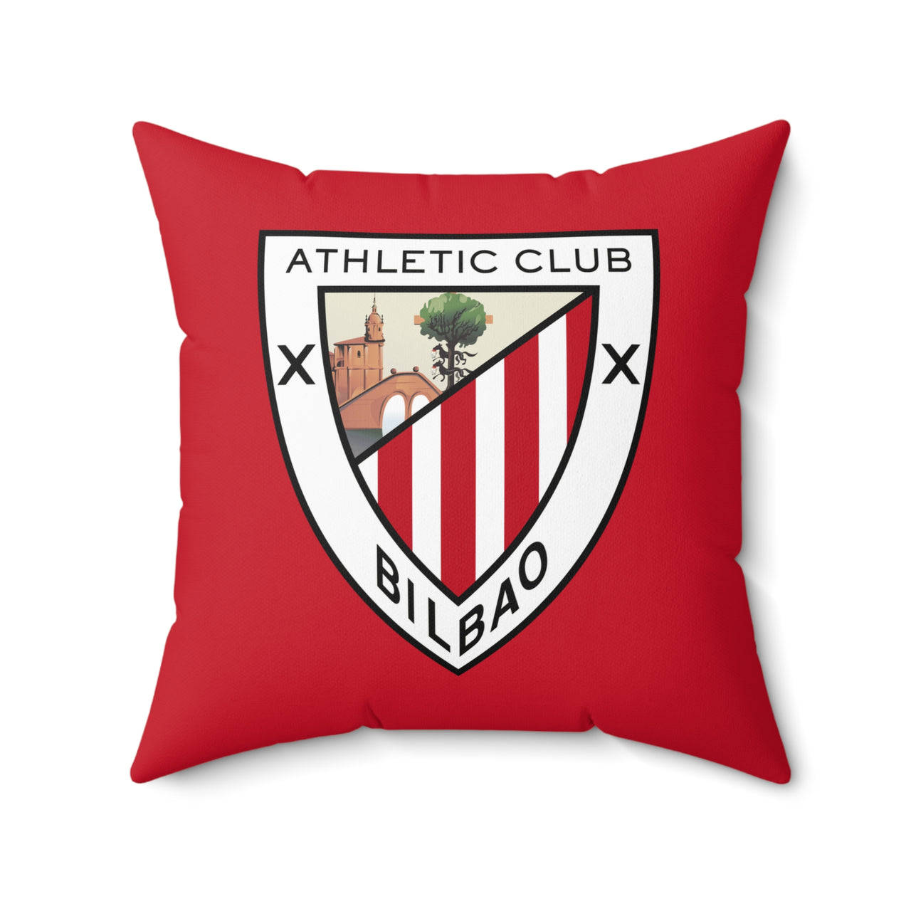 Athletic Bilbao Spun Polyester Square Pillow