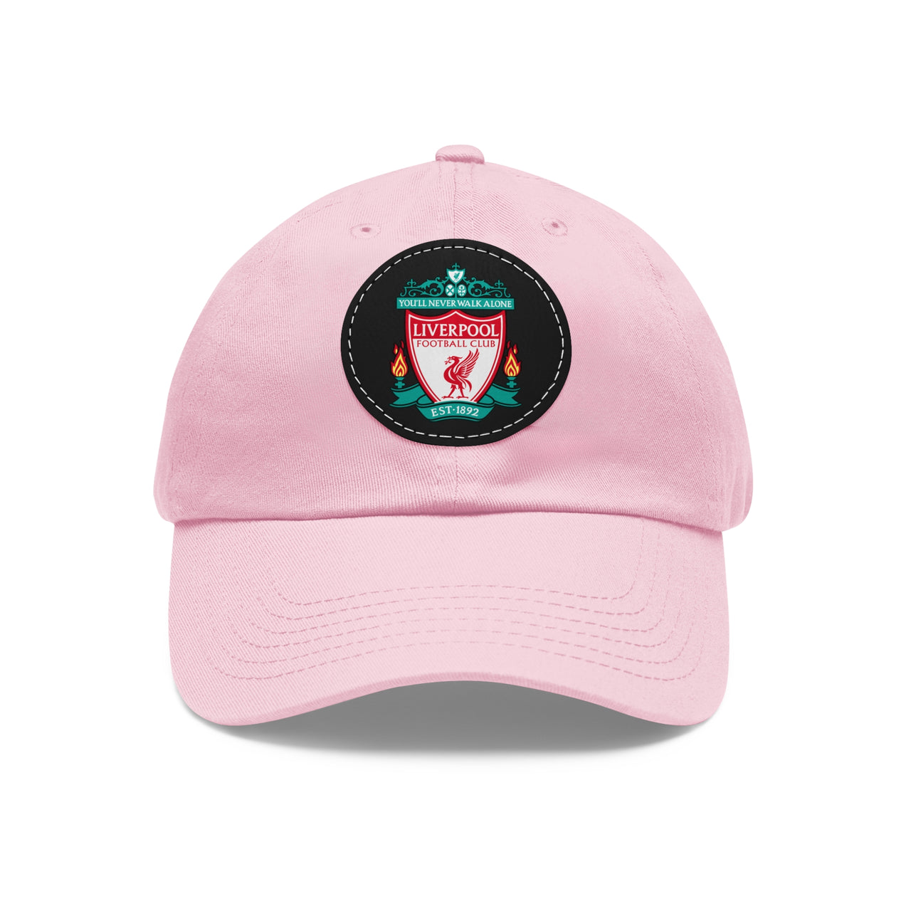 Liverpool Dad Hat with Leather Patch (Round)