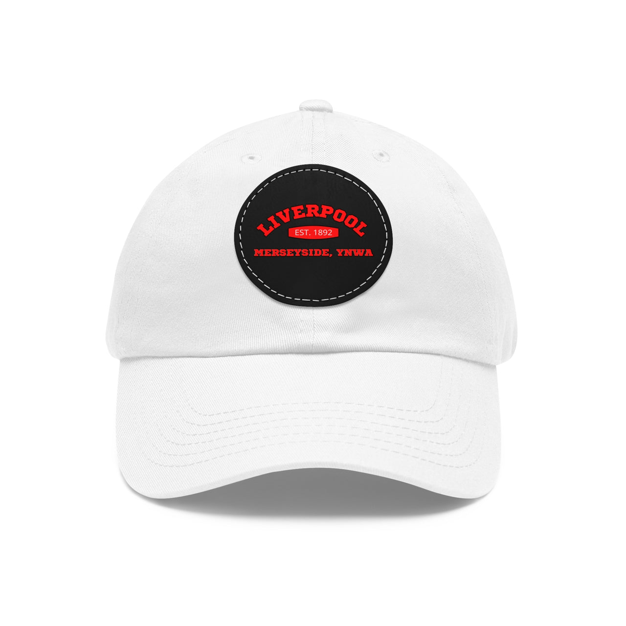 Liverpool YNWA Dad Hat with Leather Patch (Round)