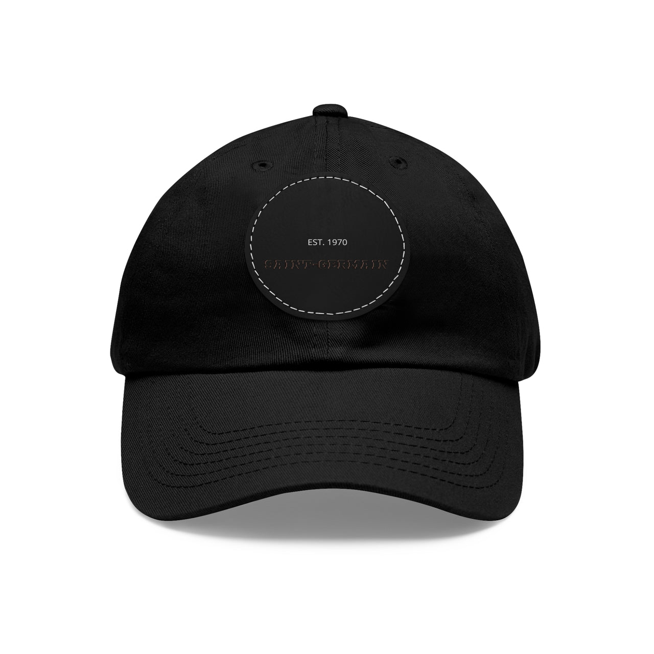 PSG Dad Hat with Leather Patch (Round)