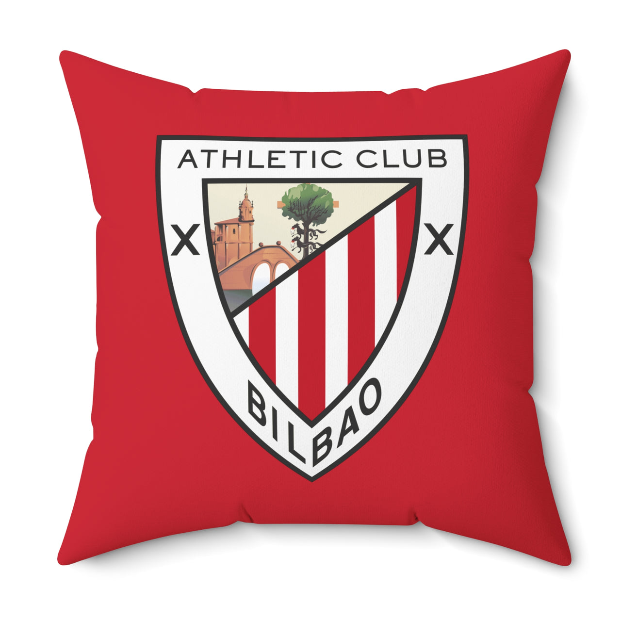 Athletic Bilbao Spun Polyester Square Pillow