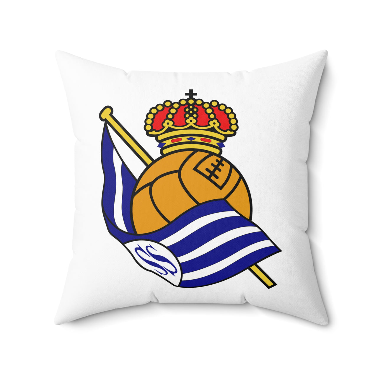Real Sociedad Spun Polyester Square Pillow