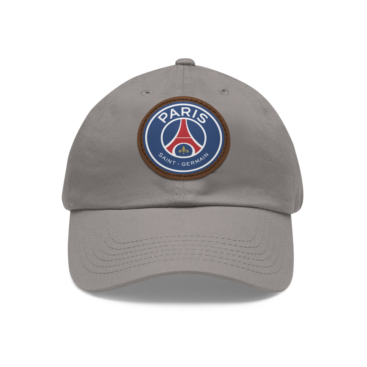 PSG Dad Hat with Leather Patch (Round)