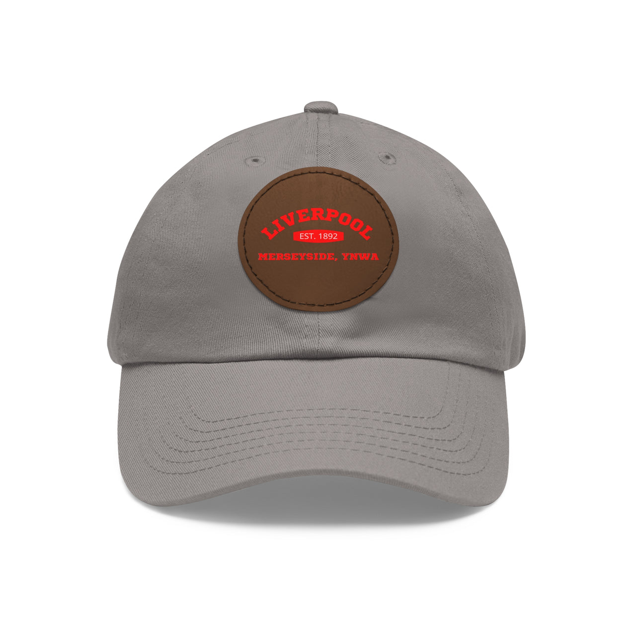 Liverpool YNWA Dad Hat with Leather Patch (Round)