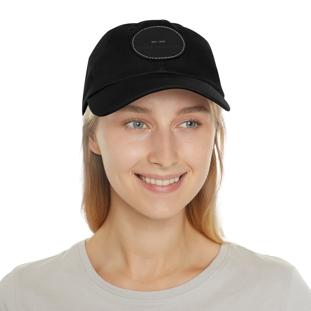 PSG Dad Hat with Leather Patch (Round)