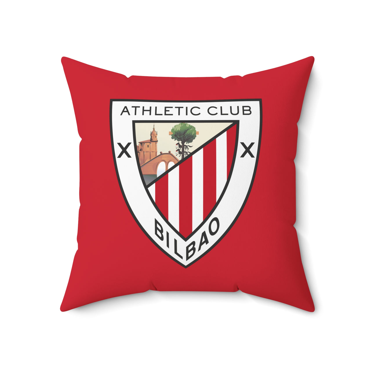 Athletic Bilbao Spun Polyester Square Pillow