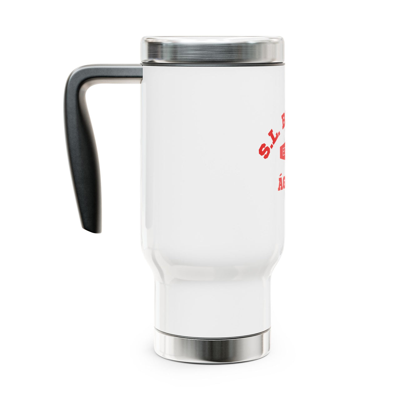 Benfica Stainless Steel Travel Mug with Handle, 14oz