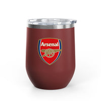 Thumbnail for Arsenal Wine Tumbler - 12oz Insulated Drinkware for Fans