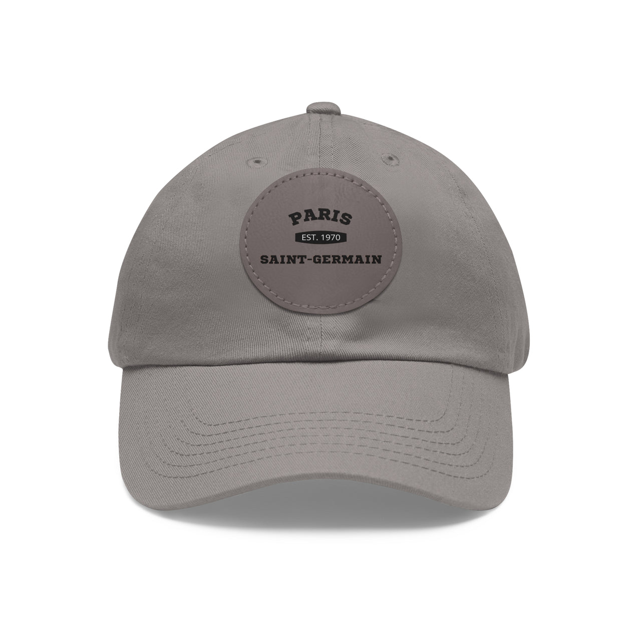 PSG Dad Hat with Leather Patch (Round)
