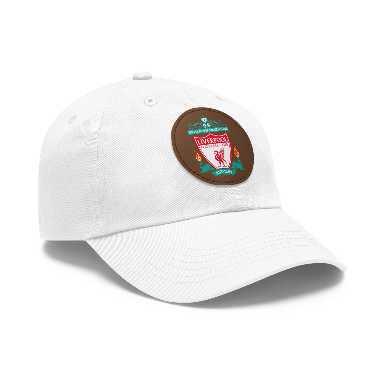 Liverpool Dad Hat with Leather Patch (Round)
