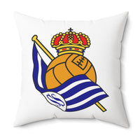 Thumbnail for Real Sociedad Spun Polyester Square Pillow